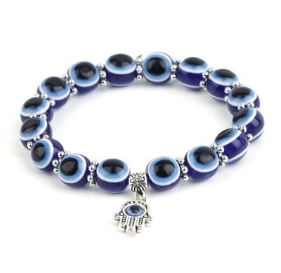 Evil eye bracelet with 🪬🪬🪬