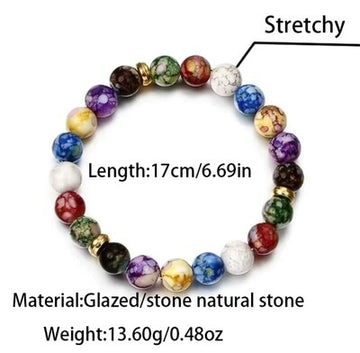 Meditation chakra bracelet💚💙❤️💜🧡