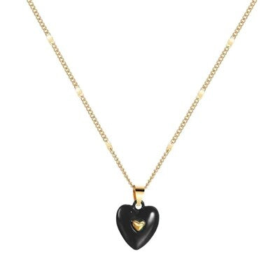 Black Heart necklace 🖤🖤🖤
