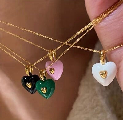 Black Heart necklace 🖤🖤🖤