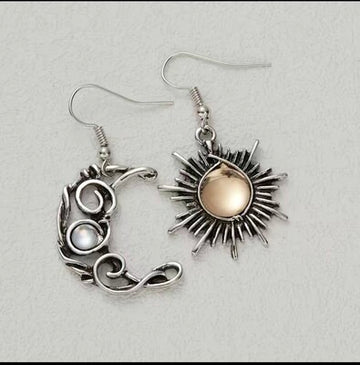 Moon Shine with ☀️ and 🌚 earrings