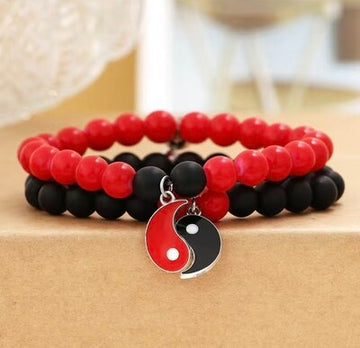 YING & YANG 
Red & black Bestie Bracelets 🖤 ❤️