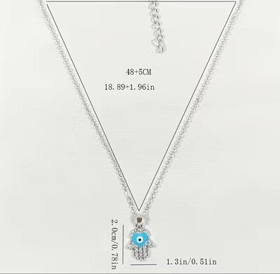 Evil Eye 🪬 Necklace (blue)