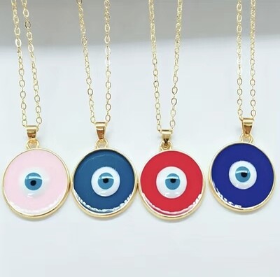 Evil eye 🧿 (light blue) necklace