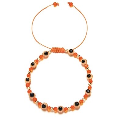Evil eye 🧿 (orange) bracelet