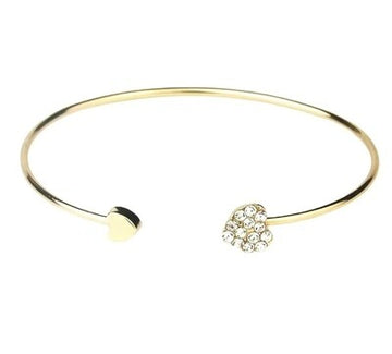 (Gold) Heart Bangle 1 pc