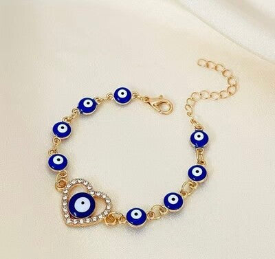 Evil eye 🧿 and heart bracelet
