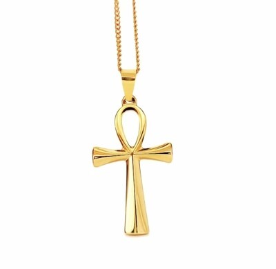 Egyptian cross necklace (.Gold)⭐️