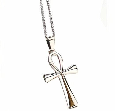 Egyptian cross (silver)🤍 necklace