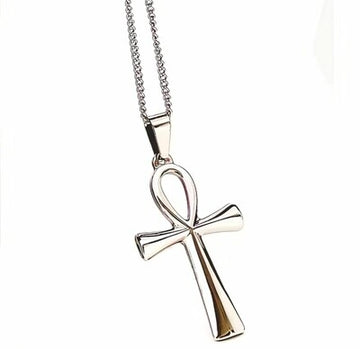 Egyptian cross (silver)🤍 necklace