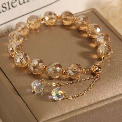 Jazzy Crystal times disco (gold/bronze) bracelet