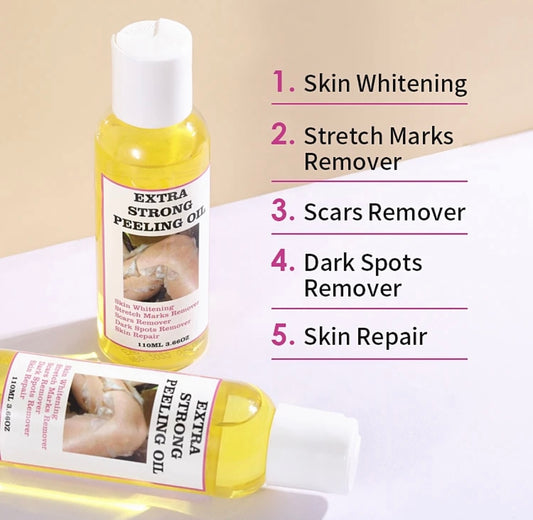 Extra strength, yellow, peeling oil